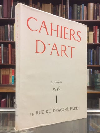 Cahiers d'Art, 23e année 1948: Oeuvres de Picasso, 1946-1948