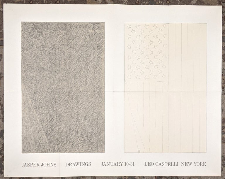Item #96485 Poster: Jasper Johns Drawings January 10-31 Leo Castelli New York