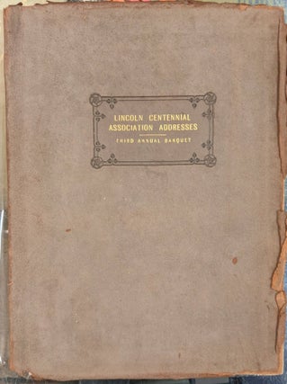 Item #96923 Lincoln Centennial Association Addresses