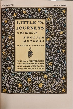 Little Journeys to the Homes of English Authors, 2 vol.