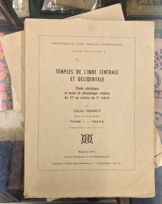 Item #97570 Temples de l'Inde Central et Occidentale, 2 vol. Odette Viennot