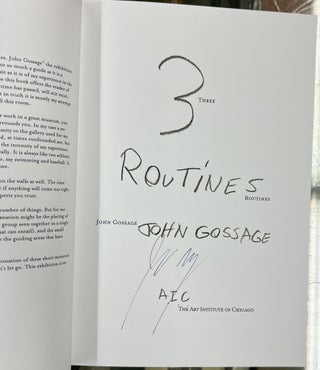 Three Routines, John Gossage, Art Institute of Chicago