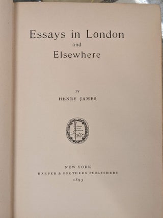 Essays in London