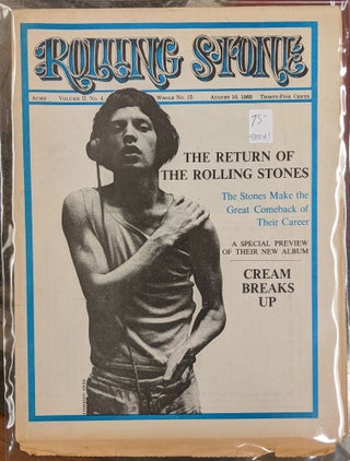 Item #98241 Rolling Stone, August 10, 1968, Vol. 2, No. 4. Jann Wenner