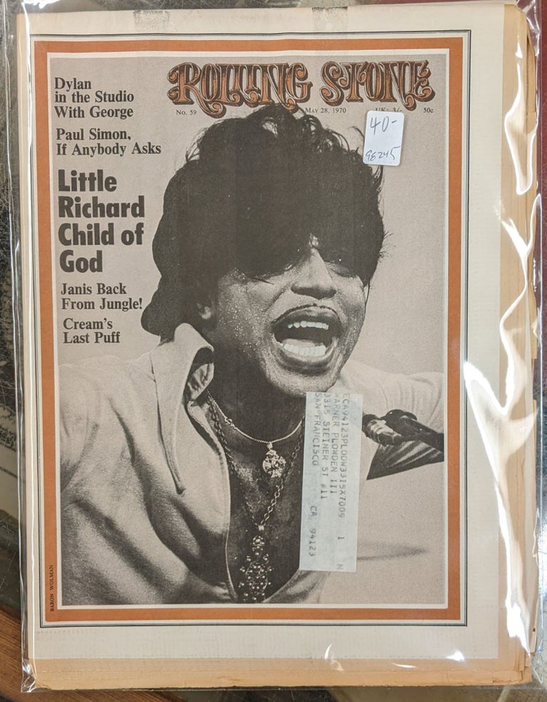 Item #98245 Rolling Stone, May 28, 1970, No. 59. Jann Wenner.