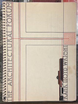 Item #98305 The Architectural Forum, January 1938. Frank Lloyd Wright