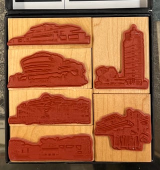 Frank Lloyd Wright Architectural Rubber Stamp Set