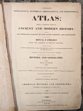 A Complete Genealogical, Historical, Chronological, and Geographical Atlas