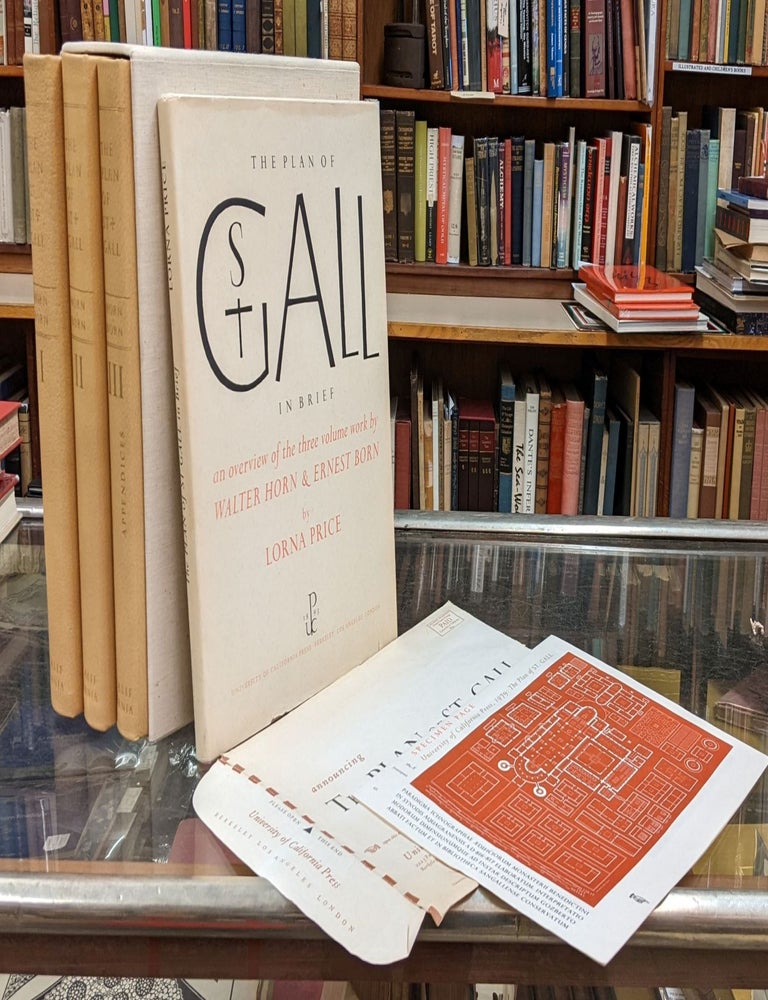 Item #98457 The Plan of St. Gall, 3 vol. (288). Walter Horn, Ernest Born.