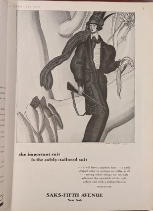 Harper's Bazar, February, 1929: Spring Fabrics Number
