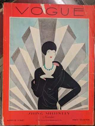 Item #98881 Vogue, March 1, 1927: Spring Millinery. Edna Woolman Chase