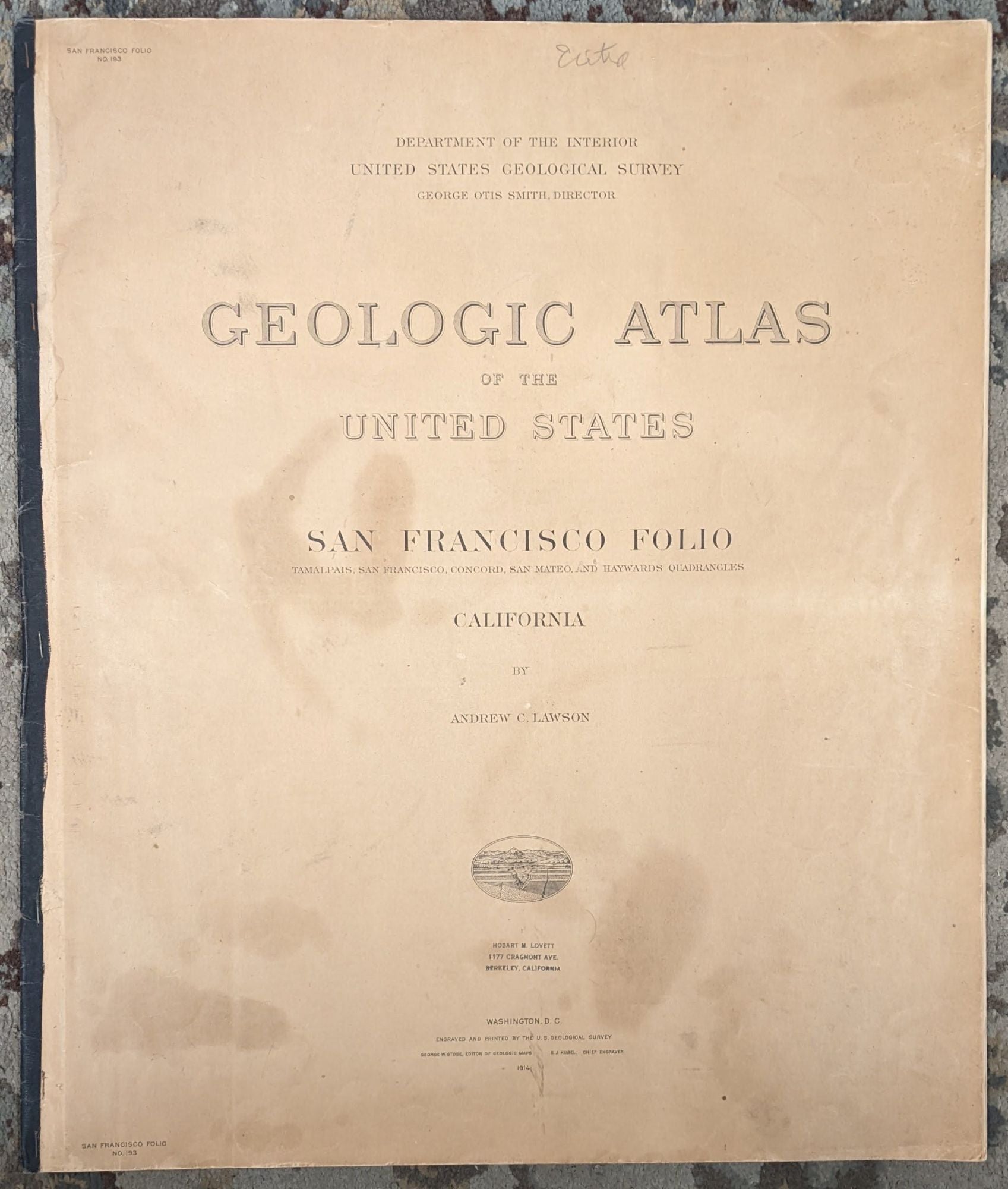 Geologic Atlas Of The United States, San Francisco Folio - Tamalpais ...