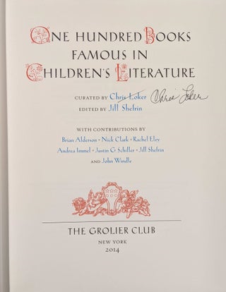 One Hundred Books Famous in Children's Literature
