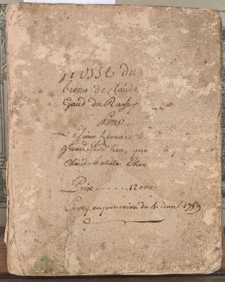 Item #99343 Legal Document regarding repossession of land (1759