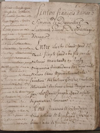 Legal Document regarding repossession of land (1759)