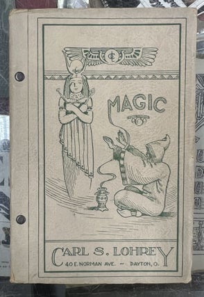 Item #99541 Carl S. Lohrey Magic Catalogue. Carl S. Lohrey