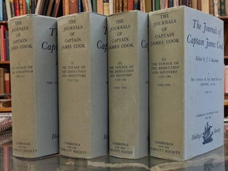 Item #99903 The Journals of James Cook, 4 vol. James Cook, J C. Beaglehole