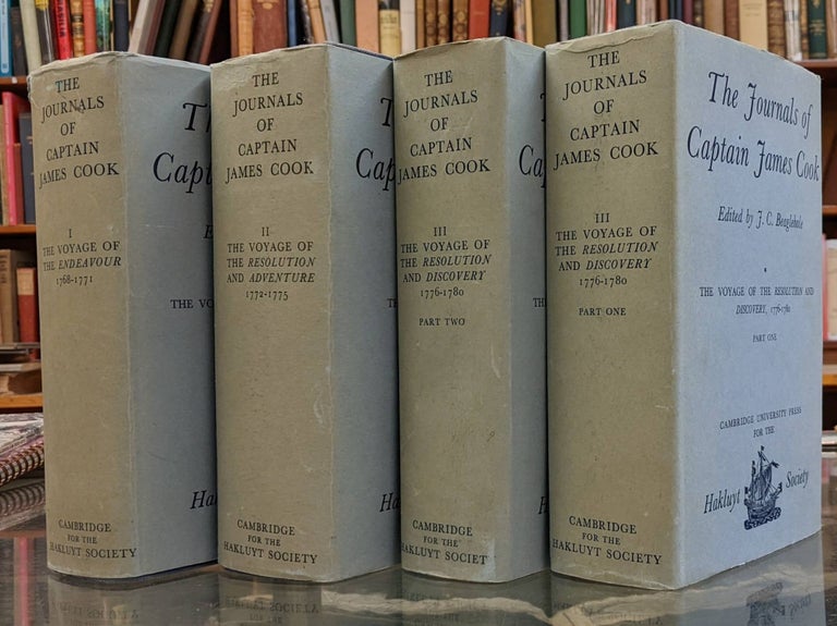Item #99903 The Journals of James Cook, 4 vol. James Cook, J C. Beaglehole.