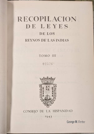 Recopilacion de Leyes de los Reynos de las Indias, Mandadas imprimir y publicar por la Magestad Catolica del Rey Don Carlos II, Vol. 3