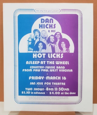 Item #m115 Dan Hicks & His Hot Licks, Asleep at the Wheel: Friday, March 16. Jolly Blue Giant