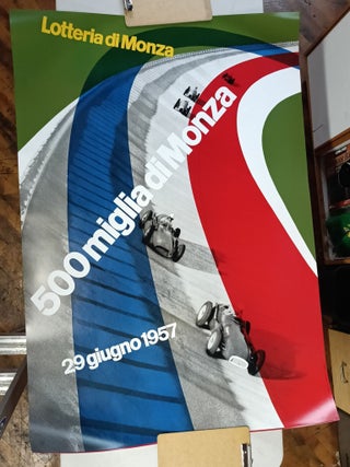 Item #pw1009 Monza Car Race 500 Miglia. Max Huber